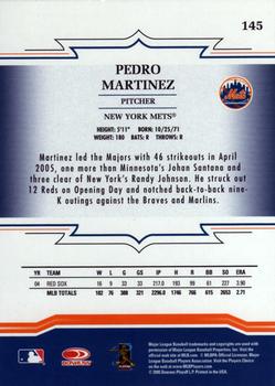 2005 Donruss Throwback Threads #145 Pedro Martinez Back
