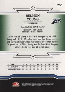 2005 Donruss Throwback Threads #255 Delmon Young Back