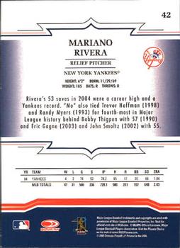 2005 Donruss Throwback Threads #42 Mariano Rivera Back
