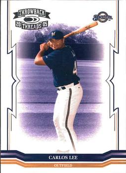 2005 Donruss Throwback Threads #45 Carlos Lee Front