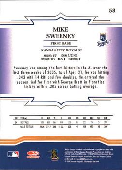 2005 Donruss Throwback Threads #58 Mike Sweeney Back