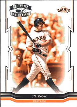 2005 Donruss Throwback Threads #6 J.T. Snow Front