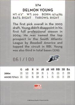 2005 Donruss Classics - Timeless Tributes Silver #174 Delmon Young Back