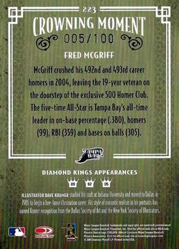 2005 Donruss Diamond Kings - Bronze Black and White #223 Fred McGriff Back