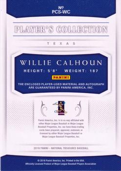 2018 Panini National Treasures #42 Willie Calhoun Back