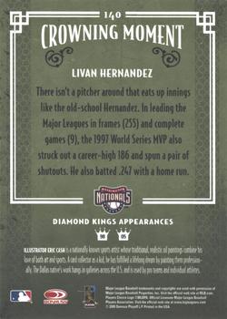 2005 Donruss Diamond Kings - DK Challenge #140 Livan Hernandez Back