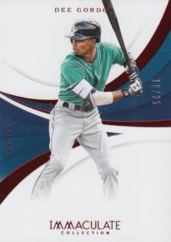 2018 Panini Immaculate Collection - Red #100 Dee Gordon Front