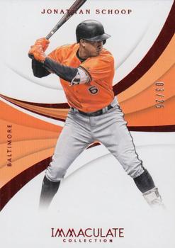 2018 Panini Immaculate Collection - Red #123 Jonathan Schoop Front