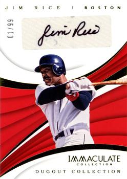 2018 Panini Immaculate Collection - Dugout Collection #DC-JR Jim Rice Front