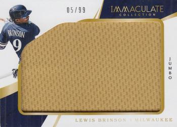 2018 Panini Immaculate Collection - Immaculate Jumbo #IJ-LB Lewis Brinson Front