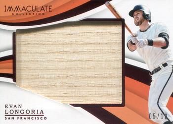 2018 Panini Immaculate Collection - Immaculate Jumbo Bats Red #JB-EL Evan Longoria Front