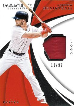 2018 Panini Immaculate Collection - Immaculate Swatches #IS-AB Andrew Benintendi Front