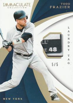 2018 Panini Immaculate Collection - Immaculate Swatches Laundry Tag #IS-TF Todd Frazier Front
