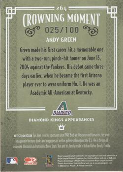 2005 Donruss Diamond Kings - Framed Blue #264 Andy Green Back