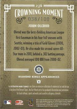 2005 Donruss Diamond Kings - Framed Blue #276 John Olerud Back
