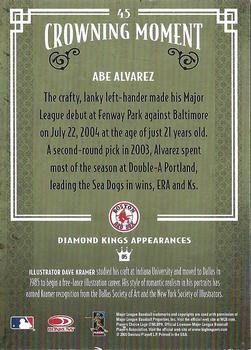 2005 Donruss Diamond Kings - Framed Red #45 Abe Alvarez Back