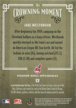 2005 Donruss Diamond Kings - Framed Red #81 Jake Westbrook Back