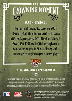 2005 Donruss Diamond Kings - Framed Red #179 Jason Kendall Back