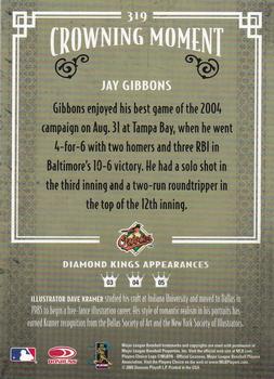 2005 Donruss Diamond Kings - Framed Red #319 Jay Gibbons Back