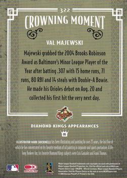 2005 Donruss Diamond Kings - Framed Red #322 Val Majewski Back