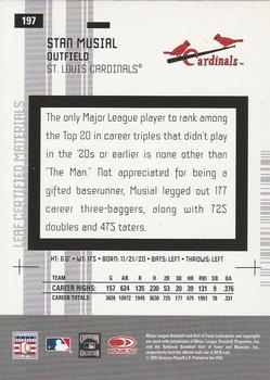 2005 Leaf Certified Materials #197 Stan Musial Back