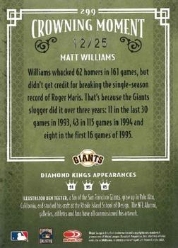 2005 Donruss Diamond Kings - Gold #299 Matt Williams Back