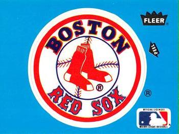 1985 Fleer - Team Stickers Large Print #NNO Boston Red Sox Logo Front