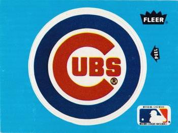 1985 Fleer - Team Stickers Large Print #NNO Chicago Cubs Logo Front