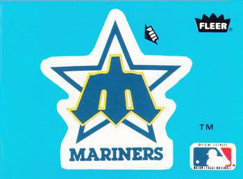 1985 Fleer - Team Stickers Large Print #NNO Seattle Mariners Logo Front