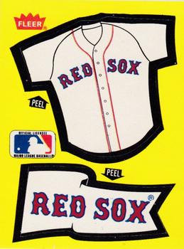 1985 Fleer - Team Stickers Large Print #NNO Boston Red Sox Jersey Front