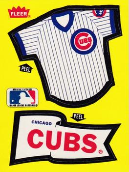 1985 Fleer - Team Stickers Large Print #NNO Chicago Cubs Jersey Front