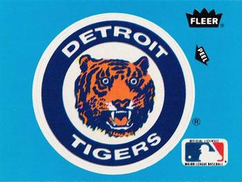 1985 Fleer - Team Stickers Large Print #NNO Detroit Tigers Logo Front