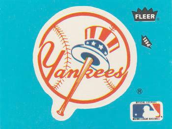 1985 Fleer - Team Stickers Large Print #NNO New York Yankees Logo Front