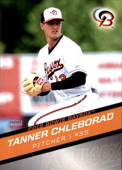 2018 Choice Bowie Baysox #06 Tanner Chleborad Front