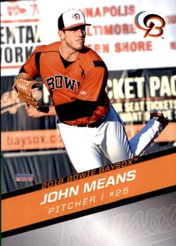 2018 Choice Bowie Baysox #19 John Means Front