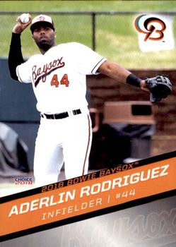 2018 Choice Bowie Baysox #26 Aderlin Rodriguez Front
