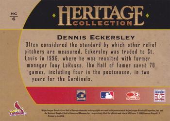 2005 Donruss Diamond Kings - Heritage Collection #HC-6 Dennis Eckersley Back