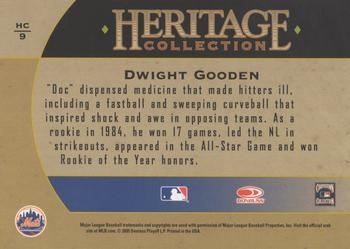 2005 Donruss Diamond Kings - Heritage Collection #HC-9 Dwight Gooden Back