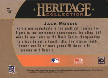 2005 Donruss Diamond Kings - Heritage Collection #HC-15 Jack Morris Back