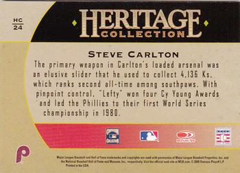 2005 Donruss Diamond Kings - Heritage Collection #HC-24 Steve Carlton Back