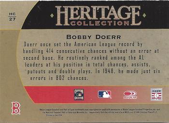 2005 Donruss Diamond Kings - Heritage Collection #HC-27 Bobby Doerr Back