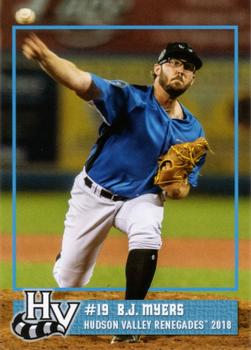 2018 Grandstand Hudson Valley Renegades #NNO B.J. Myers Front