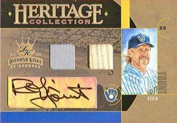 2005 Donruss Diamond Kings - Heritage Collection Signature Combos #HC-33 Robin Yount Front