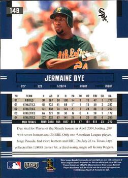 2005 Playoff Prestige #149 Jermaine Dye Back