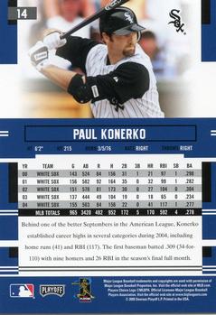 2005 Playoff Prestige #14 Paul Konerko Back