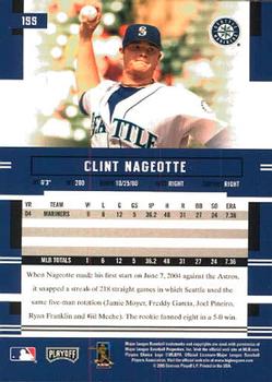 2005 Playoff Prestige #155 Clint Nageotte Back