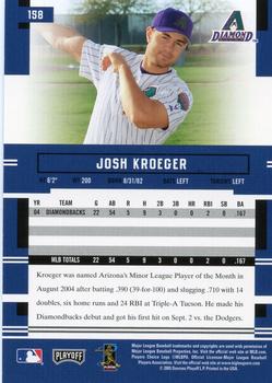2005 Playoff Prestige #158 Josh Kroeger Back