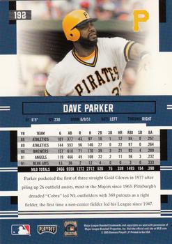 2005 Playoff Prestige #192 Dave Parker Back