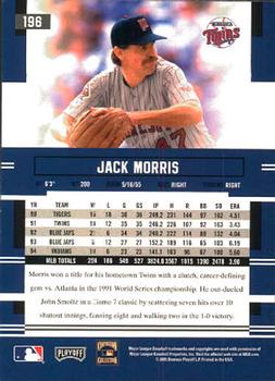 2005 Playoff Prestige #196 Jack Morris Back
