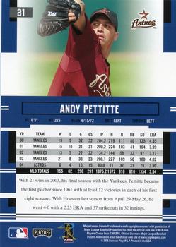 2005 Playoff Prestige #21 Andy Pettitte Back
